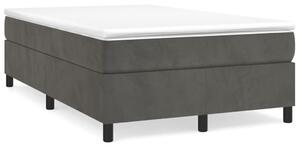 Box spring postel s matrací tmavě šedý 120x190 cm samet 3269704