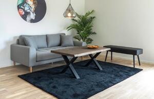 Nordic Living Tmavě hnědý dubový konferenční stolek Tolon 120x70 cm