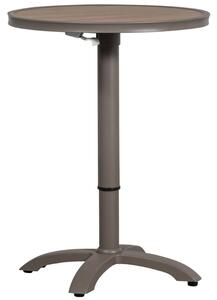 WOOOD Šedohnědý kovový zahradní barový stůl Jeff 70 cm