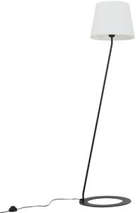 Nordic Design Bílá kovová stojací lampa Shadow