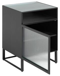 Černý kovový noční stolek Kave Home Trixie 45 x 41 cm