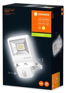 LEDVANCE Venkovní LED nástěnný reflektor s čidlem ENDURA FLOOD, 20W, teplá bílá, IP44, bílý