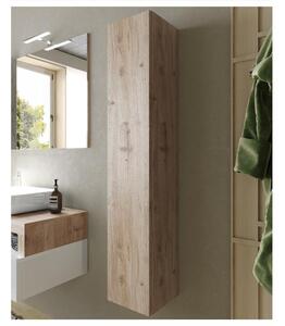 Nástěnná vysoká koupelnová skříňka HAMBURG dub cadiz