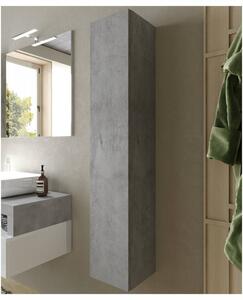 Nástěnná vysoká koupelnová skříňka HAMBURG beton