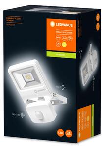LEDVANCE Venkovní LED nástěnný reflektor s čidlem ENDURA FLOOD, 10W, teplá bílá, IP44, bílý