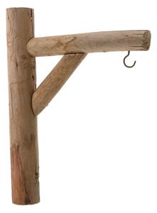 Dřevěný nástěný hák hnědá, 30 cm