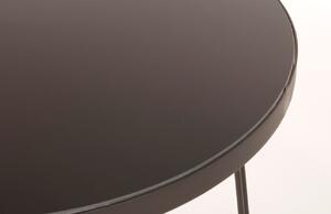 Černý kovový konferenční stolek Bizzotto Zahira 50 cm