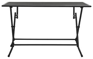 Skládací pletivový stůl 120 x 60 x 72 cm ocel antracitový