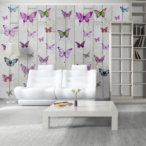 Fototapeta - Motýlí zeď 50x1000 + zdarma lepidlo