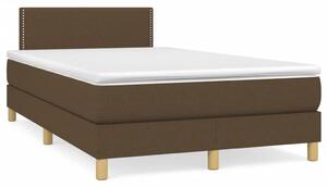 Box spring postel s matrací tmavě hnědá 120x190 cm textil 3269768