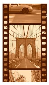 Fototapeta - New York - Koláž (sépie) 50x1000 + zdarma lepidlo