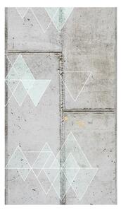 Fototapeta - Beton a trojúhelníky 50x1000 + zdarma lepidlo