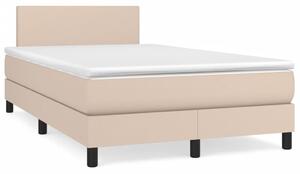 Box spring postel s matrací cappuccino 120x190 cm umělá kůže 3269812