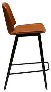 ​​​​​Dan-Form Hnědá koženková barová židle DAN-FORM Swing 65 cm