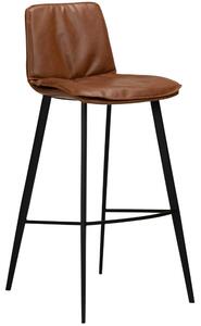​​​​​Dan-Form Hnědá koženková barová židle DAN-FORM Fierce 78 cm