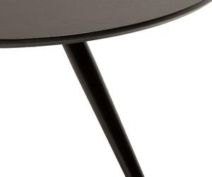 ​​​​​Dan-Form Černý dřevěný kulatý jídelní stůl DAN-FORM Eclipse 120 cm