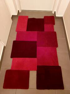 Flair Rugs koberce DOPRODEJ: 90x150 cm Kusový koberec Abstract Collage Red - 90x150 cm