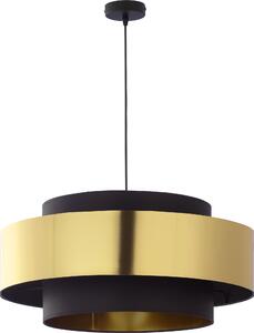 TK-LIGHTING Závěsné moderní osvětlení CALISTO, 1xE27, 60W, 60cm, kulaté, černozlaté 4376