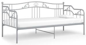Rám postele/pohovky šedý kovový 90 x 200 cm