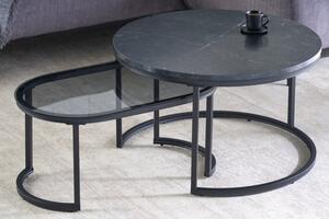 2SET konferenční stolek ELEGANCE 70 CM mramorový vzhled Nábytek | Obývací pokoj | Konferenční stolky | Všechny konferenční stolky