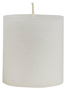 Kulatá svíčka Rustic White 7,5 cm