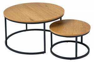 2SET konferenční stolek ELEGANCE dubový vzhled Nábytek | Obývací pokoj | Konferenční stolky | Všechny konferenční stolky