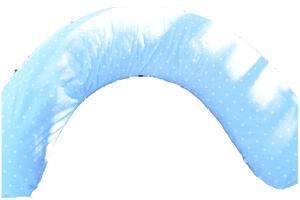 KHC Kojící těhotenský relaxační polštář Miki Obrovský Hvězdičky na modré Pratelný potah O=240cm