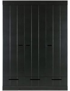 Hoorns Černá dřevěná skříň Ernie 140 x 53 cm