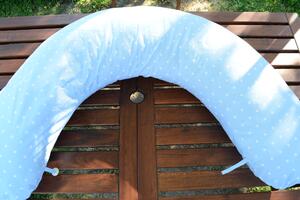 KHC Potah na kojící těhotenský polštář Miki Hvězdy na modré