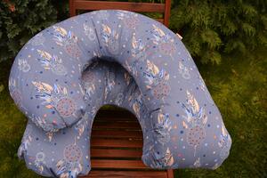 KHC Potah na těhotenský kojící polštář Zuzanka Lapače snů modrá