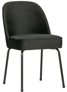 Hoorns Černá sametová jídelní židle Tergi