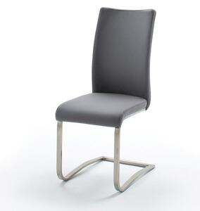 Kožená jídelní židle ARCO 2 šedá