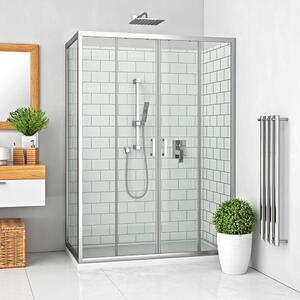 Roth LEGA LINE LLD4+LLB Sprchový kout obdélníkový 120x80 cm Profil: Lesk, Sklo: Hladké čiré