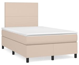 Box spring postel s matrací cappuccino 120x190 cm umělá kůže 3269970