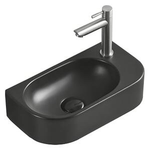 Mexen Viera umyvadlo na desku levé 40 x 21 cm, černá mat - 21274085L