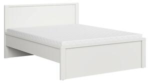 Kaspian postel LOZ/160/T, bílá/bílý mat