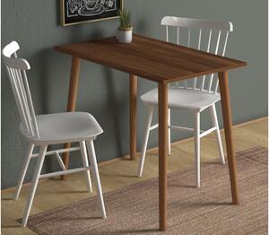 Stůl s dřevěnými nohami Fiona, 90x55 cm