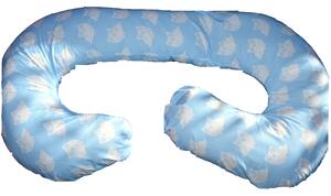KHC Těhotenský a kojící polštář Zuzanka Sovy na modré O=260cm