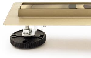 REA - Lineární odtokový žlab Neo Mirror Slim Pro 70 - zlatá