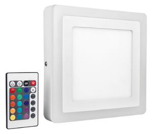LEDVANCE Nástěnné / stropní osvětlení LED COLOR WHITE SQ, 19W, teplá bílá, RGB, 20x20cm, hranaté
