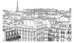 Fototapeta - Pařížský skicák 450x270 + zdarma lepidlo