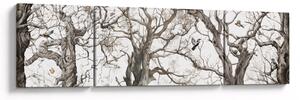 Obraz - Lesní vzor, kresba (170x50 cm)