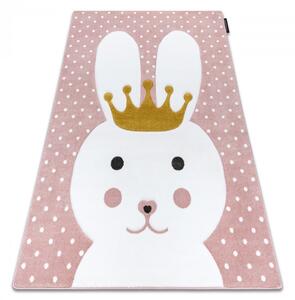 Dětský kusový koberec Petit Bunny pink 140x190 cm