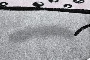Dětský kusový koberec Petit Cat crown grey kruh Kruh Ø 120 cm