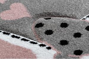 Dětský kusový koberec Petit Kitty cat grey kruh Kruh Ø 120 cm