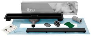 REA - Lineární odtokový žlab Neo Pro 2v1, 60 - černá