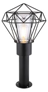 GLOBO Venkovní stojací LED lampa HORACE, 1xE27, 15W, 50cm, černá 31356