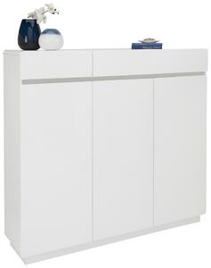 BOTNÍK, bílá, 135/123/35 cm Xora - Botníky
