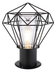 GLOBO Venkovní stojací LED lampa HORACE, 1xE27, 15W, 31,5cm, černá 31358