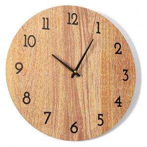 Tutumi - Nástěnné hodiny dřevěné, 30 cm, MTZL20202